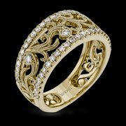 Right Hand Ring in 18k Gold with Diamonds