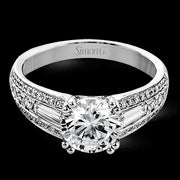 Engagement Ring in 18k Gold with Diamonds