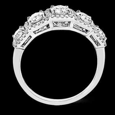 Anniversary Ring in 18k Gold with Diamonds