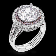 Engagement Ring in 18k Gold with Diamonds