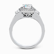 Engagement Ring in 18k Gold with Diamonds