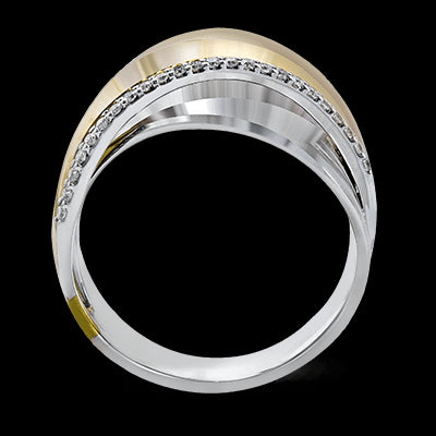 Right Hand Ring in 18k Gold with Diamonds