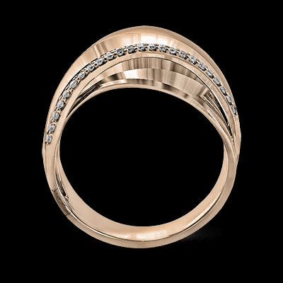 Right Hand Ring in 18k Gold with Diamonds