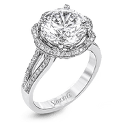 Engagement Ring in 18k Gold with Diamonds