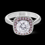 Engagement Ring in 18k Gold with Diamonds