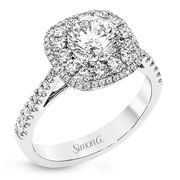 Engagement Ring in 18k Gold with Diamonds