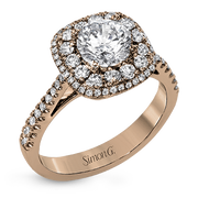Engagement Ring in 18k Gold with Diamonds