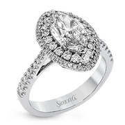 Engagement Ring in 18k Gold with Diamonds