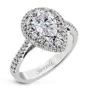 Engagement Ring in 18k Gold with Diamonds