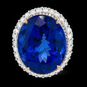 Color Ring in 18k Gold with Diamonds