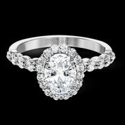 Engagement Ring in 18k Gold with Diamonds