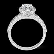 Engagement Ring in 18k Gold with Diamonds