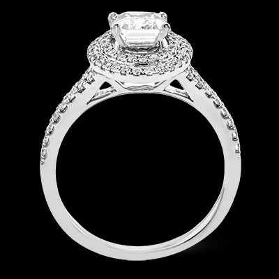 Engagement Ring in 18k Gold with Diamonds