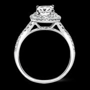Engagement Ring in 18k Gold with Diamonds