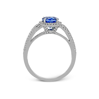Color Ring in 18k Gold with Diamonds