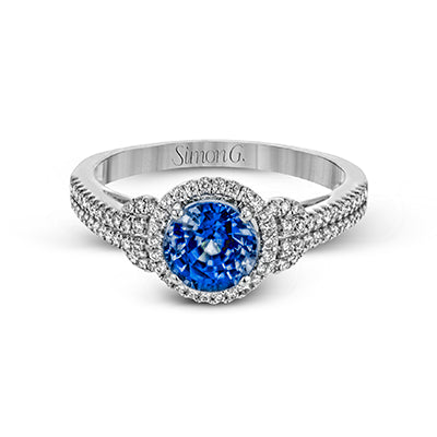 Color Ring in 18k Gold with Diamonds