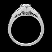 Engagement Ring in 18k Gold with Diamonds