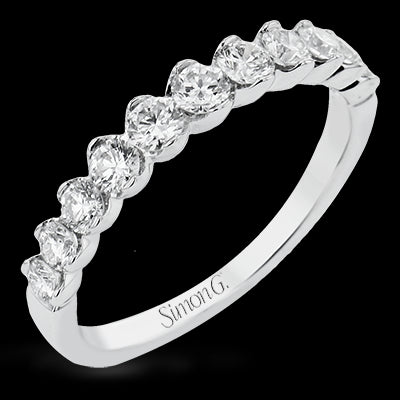 Wedding Band in 18k Gold with Diamonds