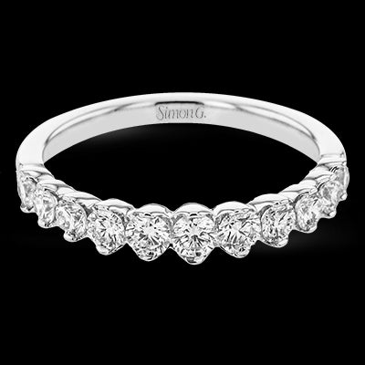 Wedding Band in 18k Gold with Diamonds