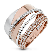 Right Hand Ring in 18k Gold with Diamonds