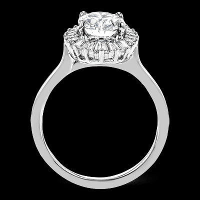 Engagement Ring in 18k Gold with Diamonds