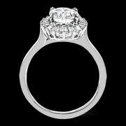 Engagement Ring in 18k Gold with Diamonds