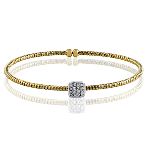 Bangle in 18k Gold with Diamonds