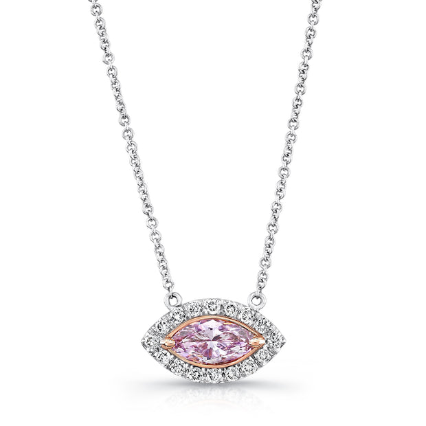 Uneek Natureal Collection Halo Marquise Diamond Fashion Pendant