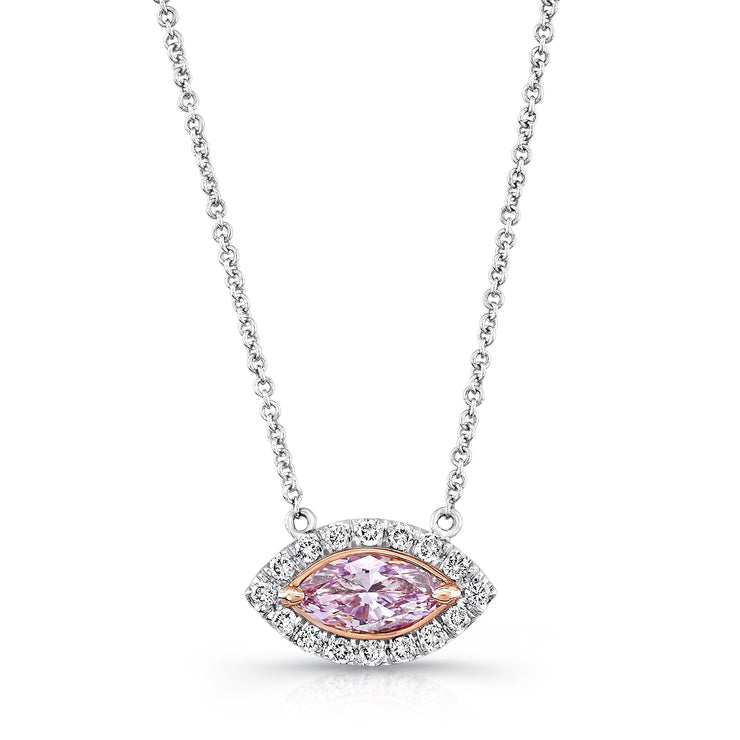 Uneek Natureal Collection Halo Marquise Diamond Fashion Pendant