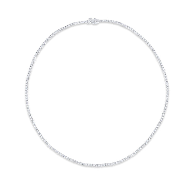 Uneek Tennis Collection 1-Row Round Diamond Tennis Necklace