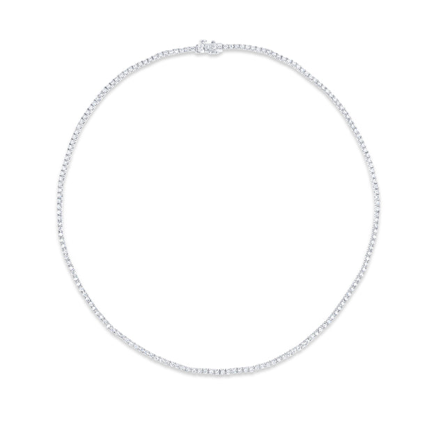 Uneek Tennis Collection 1-Row Round Diamond Tennis Necklace