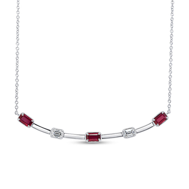 Uneek Precious Collection Bar Necklace