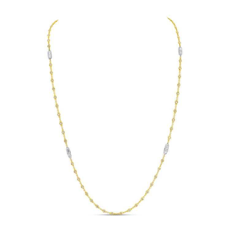 Uneek Cascade Collection Drop Necklace