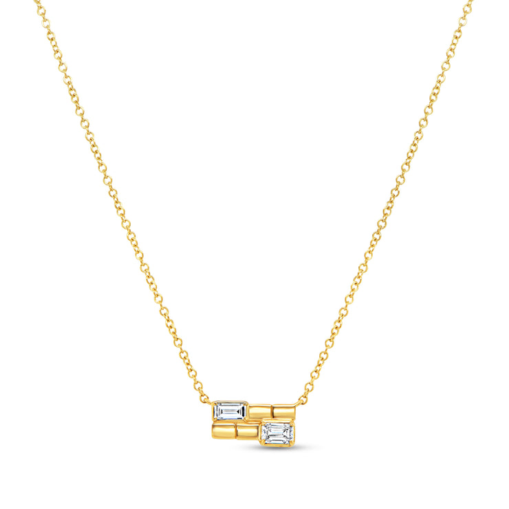 Uneek Alexandria Collection Bar Necklace