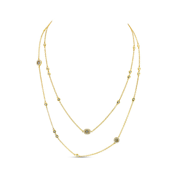 Uneek Cascade Collection Yard Opera Necklace