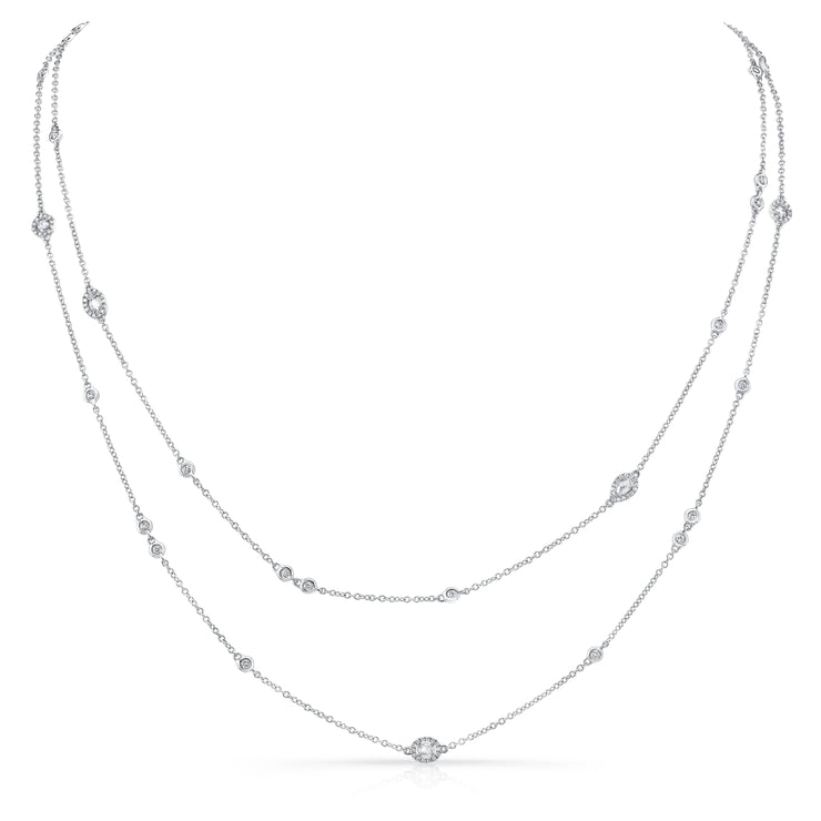 Uneek Cascade Collection Yard Opera Necklace