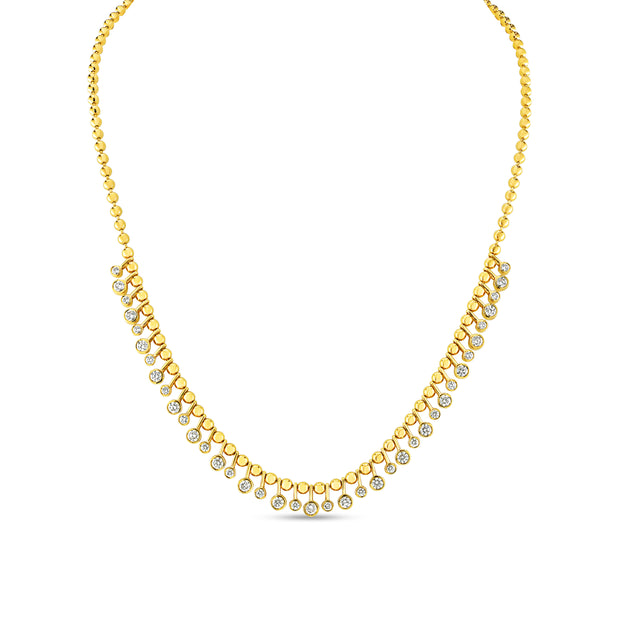 Uneek Cascade Collection Charm Necklace