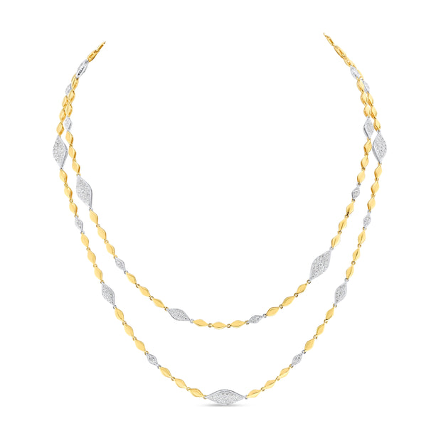 Uneek Cascade Collection Yard Opera Necklace