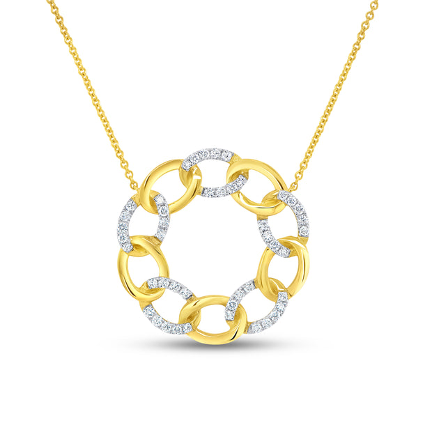 Uneek Gatsby Collection Circle Fashion Necklace