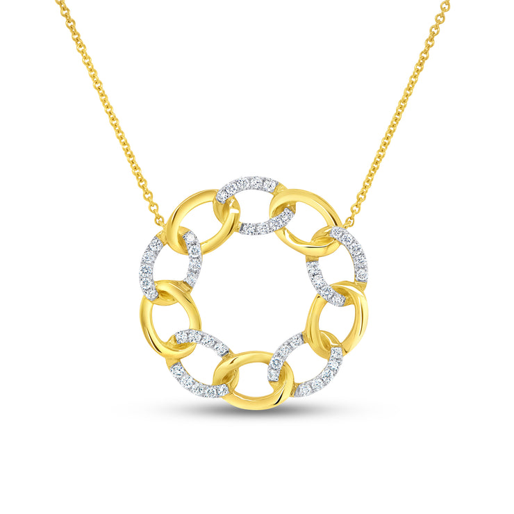 Uneek Gatsby Collection Circle Fashion Necklace