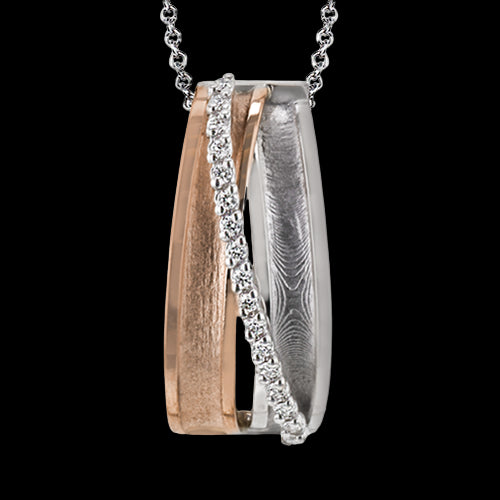 Pendant in 18k Gold with Diamonds