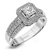 Engagement Ring in 18k Gold with Diamonds