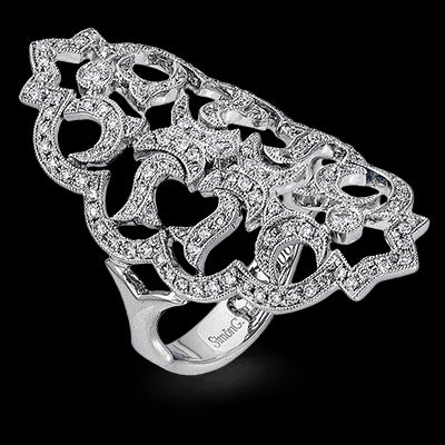 Right Hand Ring in 18k Gold with Diamonds