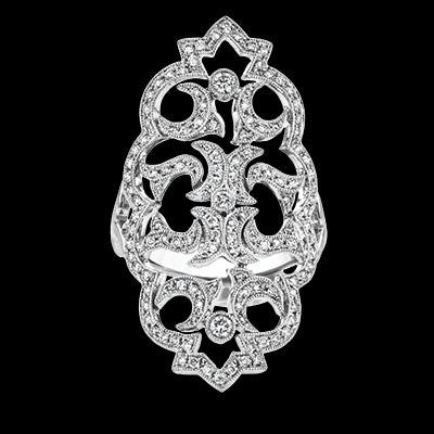 Right Hand Ring in 18k Gold with Diamonds