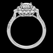 Engagement Ring in 18k Gold with Diamonds