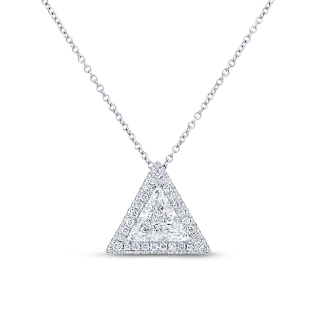 Uneek Signature Collection Halo Diamond Drop Pendant