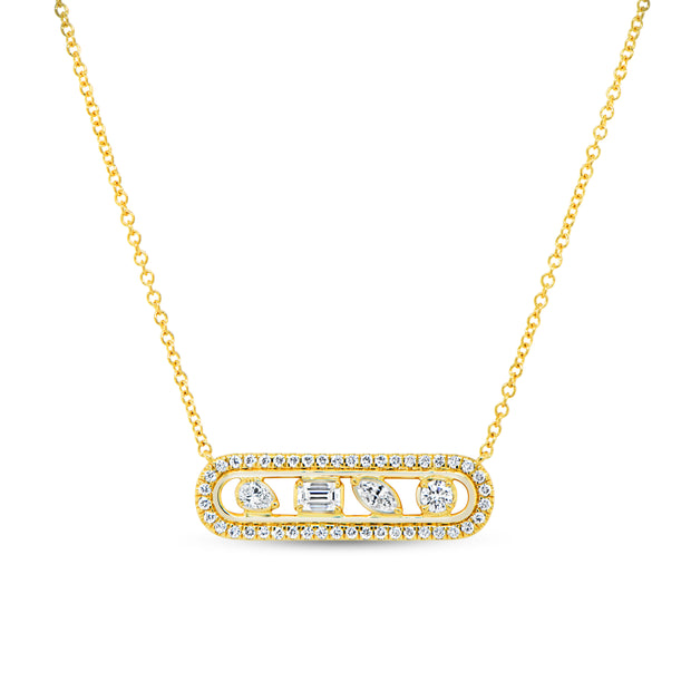Uneek Alexandria Collection Bar Necklace