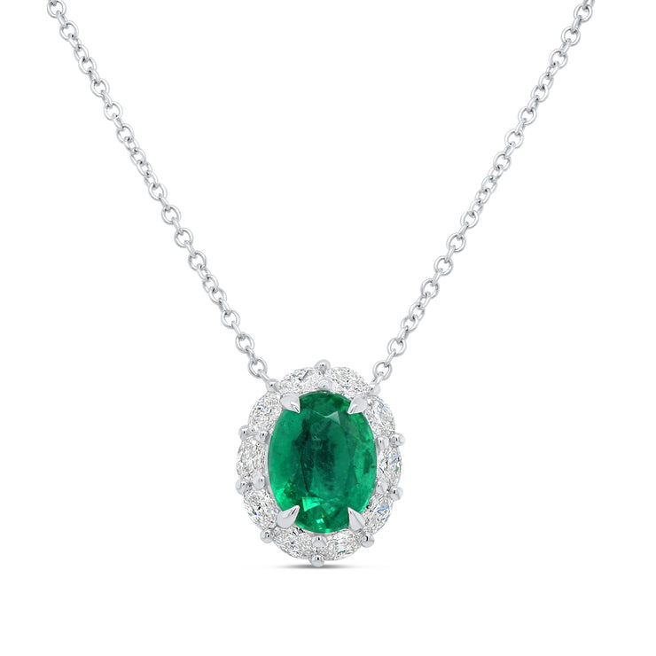Uneek Precious Collection Halo Drop Pendant