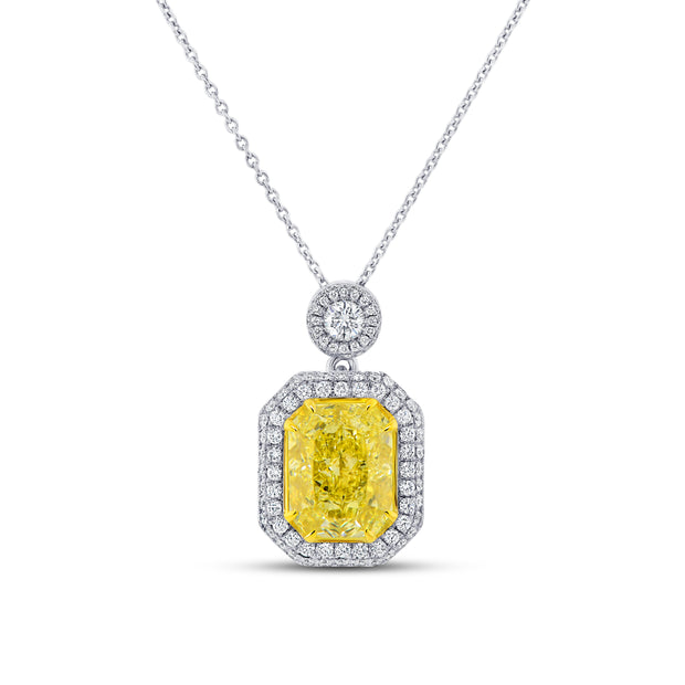 Uneek Natureal Collection Radiant Diamond Drop Pendant
