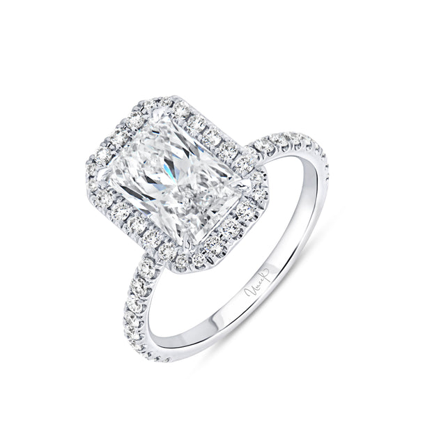 Uneek Signature Collection Halo Diamond Engagement Ring